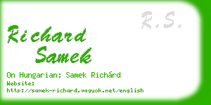 richard samek business card